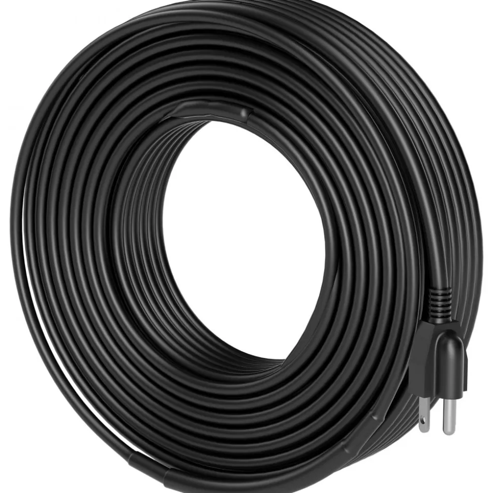 VEVOR Self-Regulating Pipe Heating Cable, 80FT 5W/FT Heat Tape for Pipes, Roof Snow Melting De-icing, Gutter and Pipe Freeze Protection
