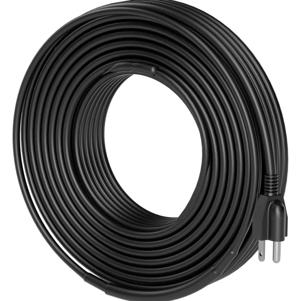 VEVOR Self-Regulating Pipe Heating Cable, 100FT 5W/FT Heat Tape for Pipes, Roof Snow Melting De-icing, Gutter and Pipe Freeze Protection