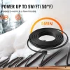VEVOR Self-Regulating Pipe Heating Cable, 9FT 5W/FT Heat Tape for Pipes Freeze Protection, Water Pipe Heat Cable with Built-in Thermostat Protects PVC Hose, Metal and Plastic Pipe from Freezing