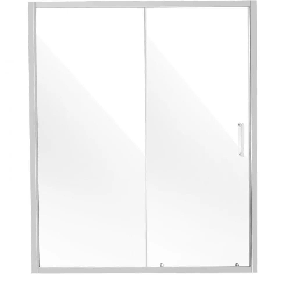 VEVOR Semi-frameless Shower Door, 57.7-59 W x 70 H in, Shower Sliding Glass Door with 1/4 in(6mm) Clear Tempered Glass, Waterproof Shatterproof NANO Stainproof with Stainless Steel Hardware, Chrome
