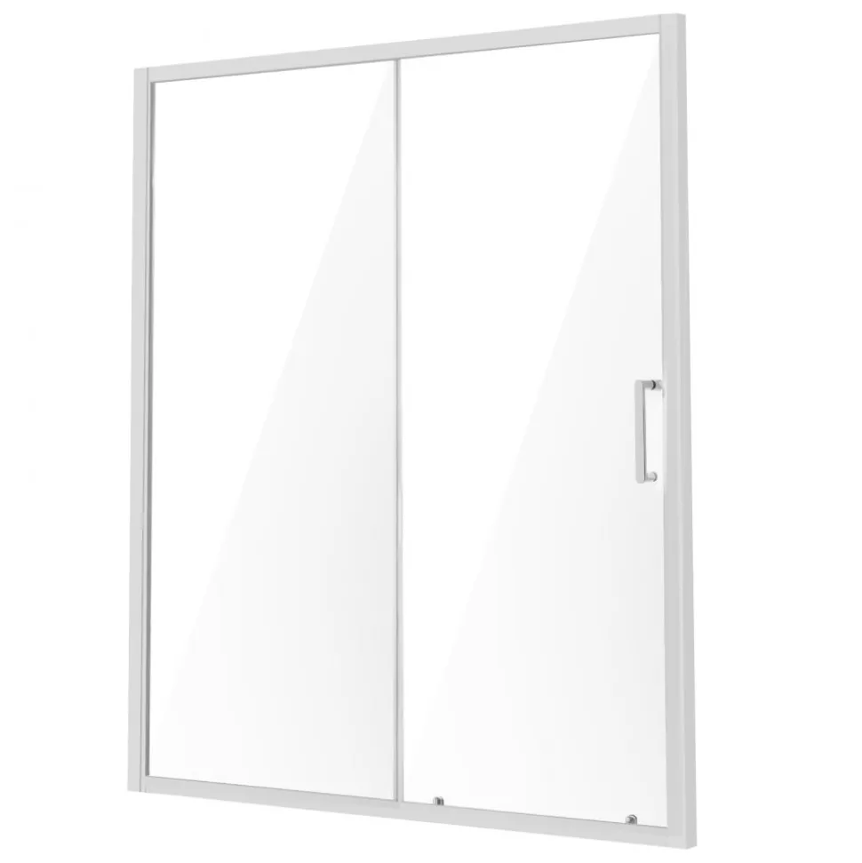 VEVOR Semi-frameless Shower Door, 57.7-59 W x 70 H in, Shower Sliding Glass Door with 1/4 in(6mm) Clear Tempered Glass, Waterproof Shatterproof NANO Stainproof with Stainless Steel Hardware, Chrome