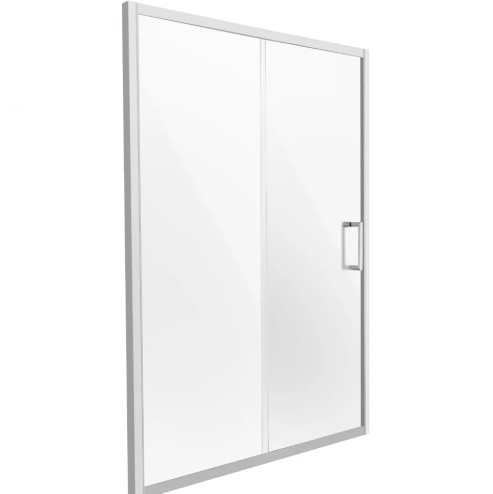 VEVOR Semi-frameless Shower Door, 57.7-59 W x 70 H in, Shower Sliding Glass Door with 1/4 in(6mm) Clear Tempered Glass, Waterproof Shatterproof NANO Stainproof with Stainless Steel Hardware, Chrome