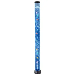VEVOR Sensory Bubble Tube Lamp, 5 ft Bubble Fish Tube, Sensory Aquarium Lamp with 10 Floating Fish & 16 Color Effects, Remote Control, Stress Relief Calming Light for Bedroom Living Room Home Decor