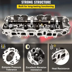 VEVOR Set of Complete Engine Cylinder Head for Toyota1985-1995 4Runner, 1995 Celica, 1985-1995 Helix Pickup 2.4 SOHC 22R 22RE 22REC