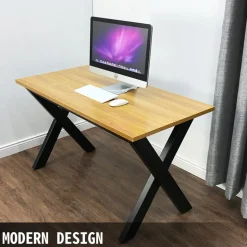 VEVOR Set of 2 Steel Table Legs, 28''Height 30''Wide Dining Table Legs, Heavy Duty 3.1