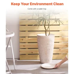 VEVOR Set of 2 Tall Outdoor Planters 21