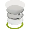 VEVOR 200 Sets 3 inch 75mm Pin Back Button Parts, DIY Round Button Badge Parts, Set Includes Metal Top, Plastic/Metal Button, Clear Film, and Blank Paper For Gifts Presents, Machine NOT Included