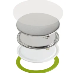 VEVOR 200 Sets 3 inch 75mm Pin Back Button Parts, DIY Round Button Badge Parts, Set Includes Metal Top, Plastic/Metal Button, Clear Film, and Blank Paper For Gifts Presents, Machine NOT Included