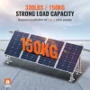 VEVOR 2-Set Solar Panel Mounting Brackets, 30°-60° Adjustable Multi-Pieces Solar Panel Brackets for 4-8PCS Solar Panels, Carbon Steel Ground Mount Solar Panel Stand for Farms, RVs, Boats, Off-Grid