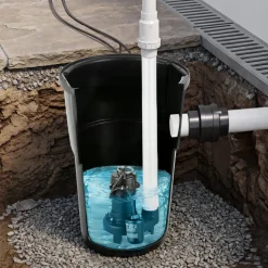 VEVOR Sewage Grinder System, 1 HP, 5100 GPH Cast Iron Sewage Pump with Basin, Grinding Blade, 120V Automatic Outdoor Water/Seepage Collection and Removal System with Float Switch, 2