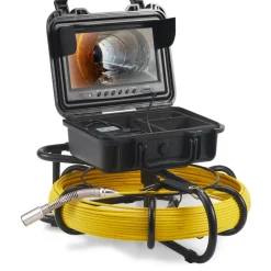VEVOR Sewer Camera, 165 ft/50 m, 9" Screen Pipeline Inspection Camera with DVR Function, Waterproof IP68 Camera with 12 Adjustable LEDs, with a 16 GB SD Card for Sewer Line, Home, Duct Drain Pipe Plum