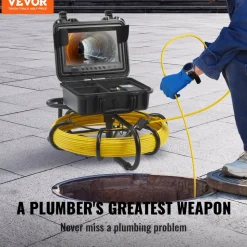 VEVOR Sewer Camera, 165 ft/50 m, 9