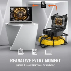 VEVOR Sewer Camera, 300 ft/91.5 m, 9