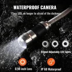 VEVOR Sewer Camera, 165 ft/50 m, 7