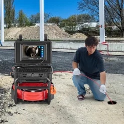 VEVOR Sewer Camera, 165 ft/50m, Self-Leveling Pipeline Inspection Camera with 9