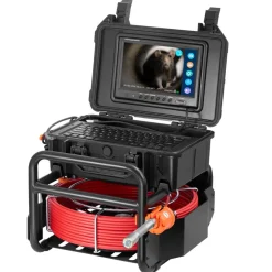 VEVOR Sewer Camera, 165 ft/50m, Self-Leveling Pipeline Inspection Camera with 9