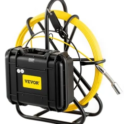 VEVOR Sewer Camera, 150 ft Pipeline Inspection Camera with 9-inch Screen, Waterproof IP68 Borescope Camera with 12 Adjustable LEDs, 16 GB SD Card, Industrial Endoscope for Sewer, Home, Duct Drain Pipe