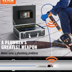 VEVOR Sewer Camera with 512Hz Locator,100 ft/30 m, 7