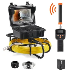 VEVOR Sewer Camera with 512Hz Locator, 164 ft/50 m, 9