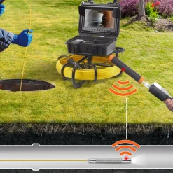 VEVOR Sewer Camera with 512Hz Locator, 164 ft/50 m, 9