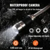 VEVOR Sewer Camera with 512Hz Locator, 131 ft/40 m, 7" Pipeline Inspection Camera with DVR Function, IP68 Camera with 12 Adjustable LEDs, A 16 GB SD Card for Sewer Line, Home, Duct Drain Pipe Plumbing