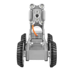VEVOR Sewer Pipe Inspection Robot, 394FT Pipeline Detection Crawling Robot with 2MP Front/Rear Cameras & Touchscreen Tablet, IP68 Plumbing Camera with Lights & Distance Counter for Industrial Pipes