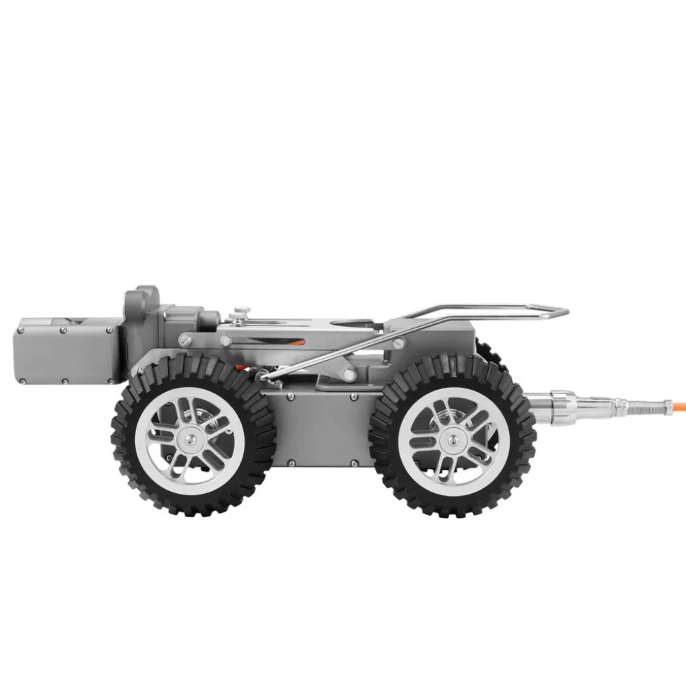 VEVOR Sewer Pipe Inspection Robot, 197FT Pipeline Detection Crawling Robot with 2MP Front/Rear Cameras & Touchscreen Tablet, IP68 Plumbing Camera with Lights & Distance Counter for Industrial Pipes