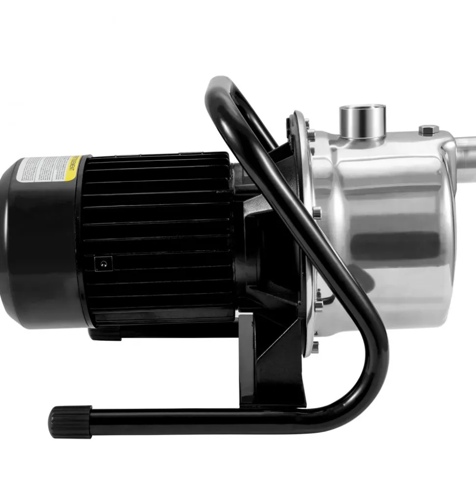 VEVOR Shallow Well Pump, 1.1 HP 115V, 978 GPH 131 ft Height, 40psi Max Pressure, Portable Stainless Steel Sprinkler Booster Jet Pumps for Garden Lawn Irrigation system, Lake Fountain, Water Transfer