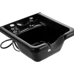 VEVOR Shampoo Bowl, ABS Plastic Shampoo Sink for Salons and Home, Easy to Clean and Install Salon Shampoo Bowls for Hair Stylists, Shampoo Sink for Spa Center, Barbershop and Beauty Salon Use, Black