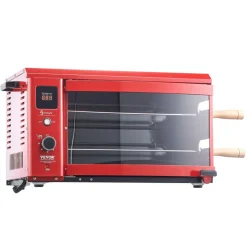 VEVOR Shawarma Grill Machine, 2 Strings of Barbecue Capacity, Chicken Shawarma Cooker Machine, Electric Broiler Gyro Rotisserie Oven Doner Kebab Machine, for Home Restaurant Kitchen Parties