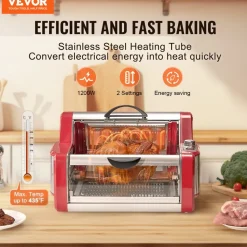 VEVOR Shawarma Grill Machine, Chicken Shawarma Cooker Machine Countertop, Electric Stainless Steel Broiler Gyro Rotisserie Oven Doner Kebab Machine, for Home Restaurant Kitchen Parties