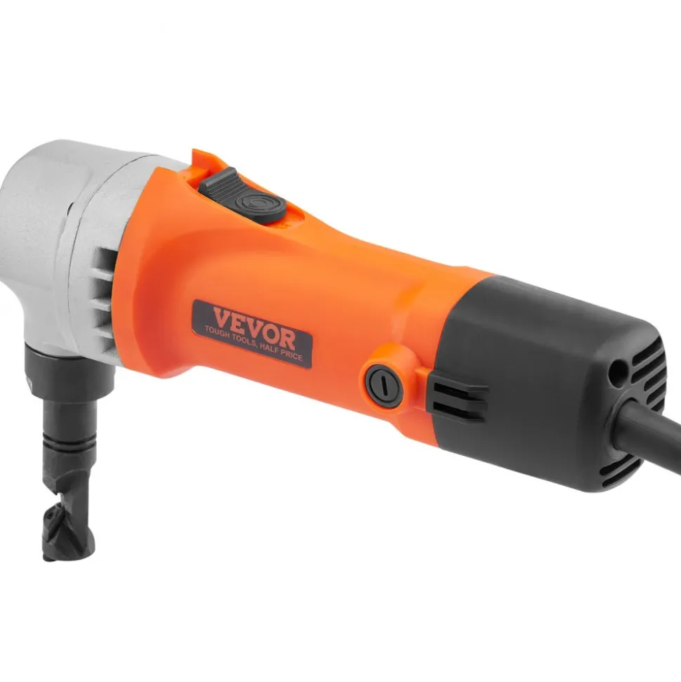 VEVOR Sheet Metal Nibbler, 550W Powerful 2200 RPM High Speed, 360 Degree Rotation Electric Nibbler Metal Cutter, Straight Curve and Circle Cutting for Stainless Steel, Aluminum, Plastic, Wood Board