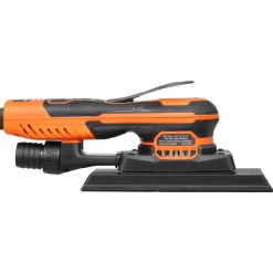 VEVOR Sheet Sander, 3/8 Sheet 3A EC Brushless Sander, Max. 10000RPM Variable Speed Sheet Finishing Sander with 10PCS Sandpapers and Vacuum Cleaner Adapter for Woodworking