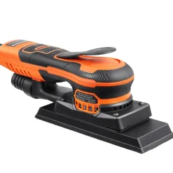 VEVOR Sheet Sander, 3/8 Sheet 3A EC Brushless Sander, Max. 10000RPM Variable Speed Sheet Finishing Sander with 10PCS Sandpapers and Vacuum Cleaner Adapter for Woodworking
