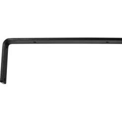 VEVOR Shelf Bracket, 16 x 6 in 4 Pcs, Heavy Duty Floating Shelf Brackets, Brackets for Shelves, 10mm Thick Matte Black L Shelf Bracket,Steel Shelving Brackets with 160 lbs Load Capacity