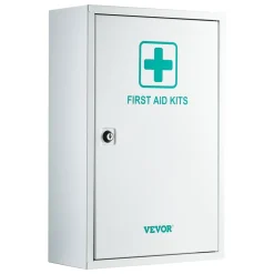VEVOR 3-Shelf First Aid Cabinet, 1000 Pieces, Large Capacity First Aid Kit, Wall Mounted Medicine Cabinet, OSHA & ANSI 2015 (Class A), Industrial Emergency Metal Med Box, for Business and Worksite