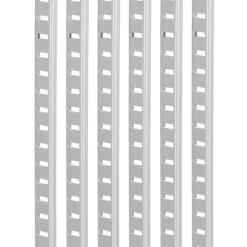 VEVOR Shelf Pilaster, 72.7-inch 20 Pack, Adjustable Shelf Brackets Steel Mortise Mount Pilaster Strip Standards with 140 Screws, Suitable for Wall Shelving System Cabinet Closet Organization