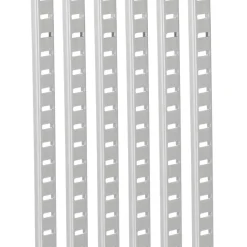 VEVOR Shelf Pilaster, 36.3-inch 6 Pack, Adjustable Shelf Brackets Steel Mortise Mount Pilaster Strip Standards with 24 Screws, Suitable for Wall Shelving System Cabinet Closet Organization