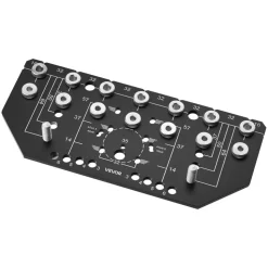 VEVOR Shelf Pin Jig and Hinge Jig Two-in-One, Aluminum Alloy Cabinet Hardware Hole Drilling Template with 1/4
