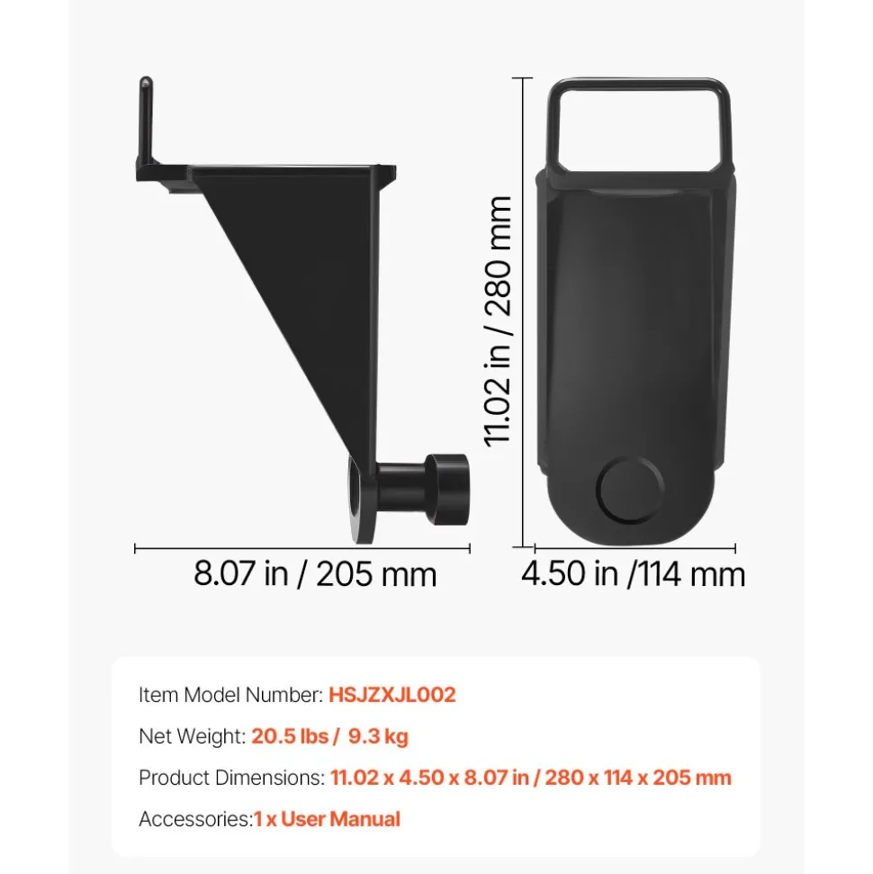 VEVOR Shipping Container Jack Lug with U-Shaped Handle, 2-Pack, Storage Leveler Booster Withstands Sun & Rain, Heavy Duty Container Jack Lug for Shipping Industry, Logistics, Warehouse Management