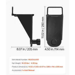 VEVOR Shipping Container Jack Lug with U-Shaped Handle, 1-Pack, Storage Leveler Booster Withstands Sun & Rain, Heavy Duty Container Jack Lug for Shipping Industry, Logistics, Warehouse Management