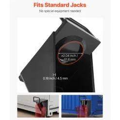 VEVOR Shipping Container Jack Lug with U-Shaped Handle, 1-Pack, Storage Leveler Booster Withstands Sun & Rain, Heavy Duty Container Jack Lug for Shipping Industry, Logistics, Warehouse Management