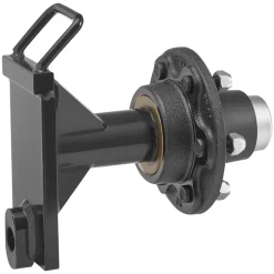 VEVOR Shipping Container Wheels 6-Lug Wheels Kit, Heavy Duty Shipping Container Axle with Ratchet Tie Down-Moves 20 ft - 40 ft, Secure Transport for Dock, Warehouse, Construction Site, Black