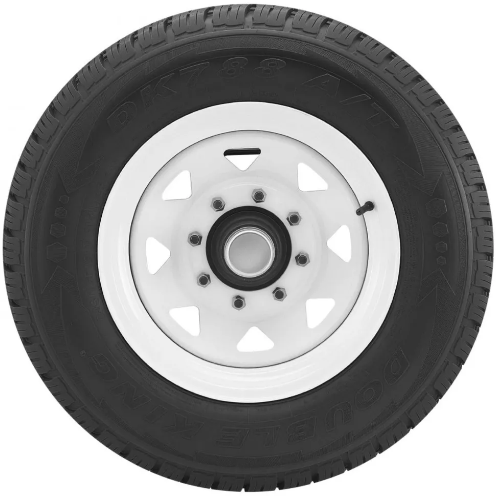VEVOR Shipping Container Wheels 8-Lug Wheels Kit, Heavy Duty Shipping Container Accessories with Ratchet Tie Down-Moves 20 ft - 40 ft, Secure Transport for Dock, Warehouse, Construction Site, Black