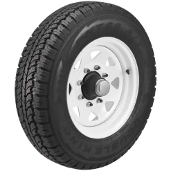 VEVOR Shipping Container Wheels 8-Lug Wheels Kit, Heavy Duty Shipping Container Accessories with Ratchet Tie Down-Moves 20 ft - 40 ft, Secure Transport for Dock, Warehouse, Construction Site, Black