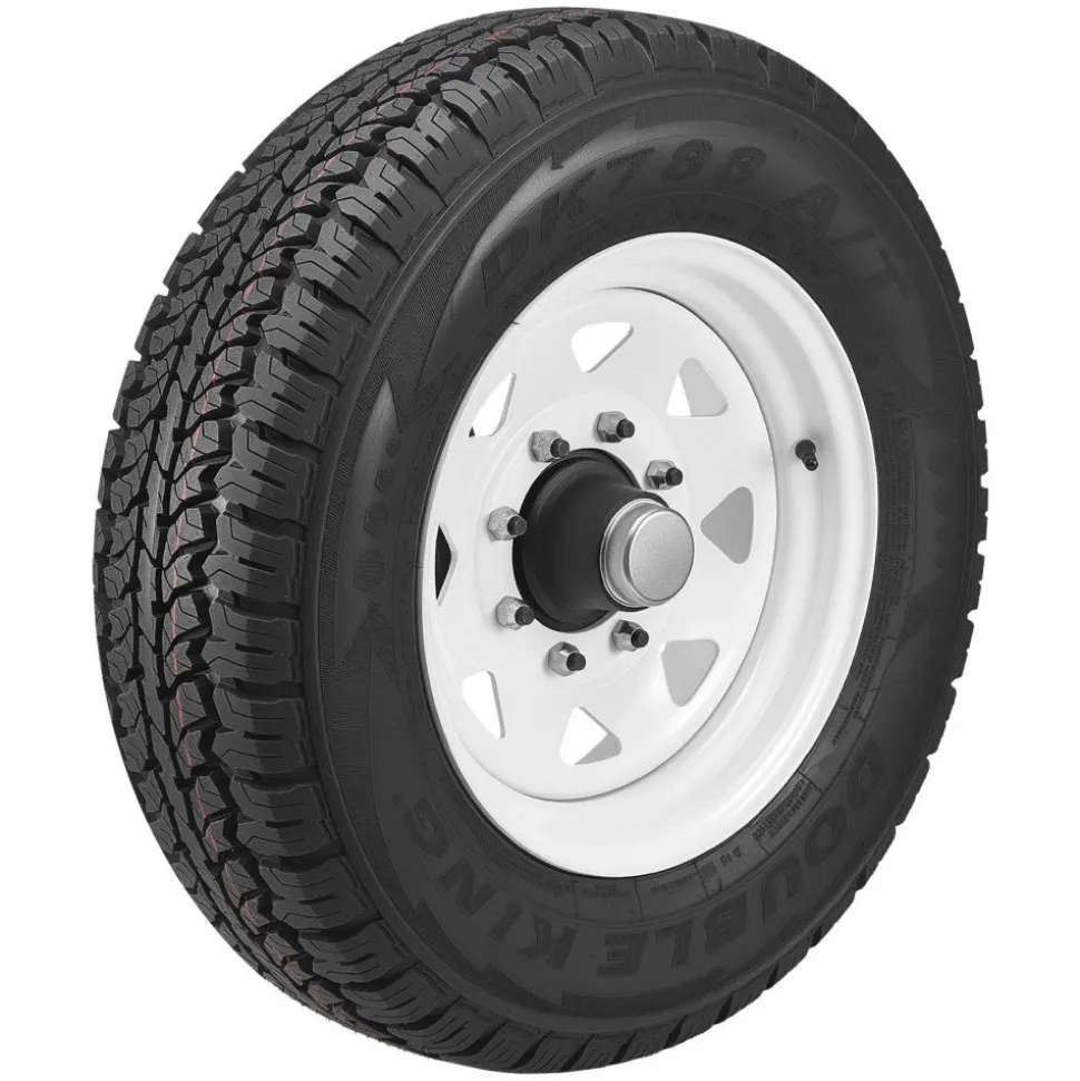 VEVOR Shipping Container Wheels 8-Lug Wheels Kit, Heavy Duty Shipping Container Accessories with Ratchet Tie Down-Moves 20 ft - 40 ft, Secure Transport for Dock, Warehouse, Construction Site, Black