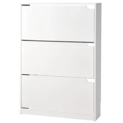 VEVOR Shoe Cabinet with 3 Flip Drawers, Modern Shoes Storage Cabinet with Anti-Tipping Device, Freestanding Shoe Rack Organizer, Ideal for Entryway, Hallway, Bedroom, Living Room, Closet, White