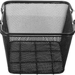 VEVOR Shopping Baskets with Handles, 12PCS, Black Metal Shopping Basket, Portable Wire Shopping Basket, Black Wire Mesh shopping Basket Set for Supermarkets, Retail Stores, Grocery Shopping, Black