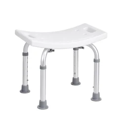 VEVOR Shower Chair, Adjustable Height Shower Stool with Built-in Handles, Shower Seat for Inside Shower or Tub, Non-Slip Bench Bathtub Stool Seat for Elderly Disabled Handicap, 158.8 kg Capacity