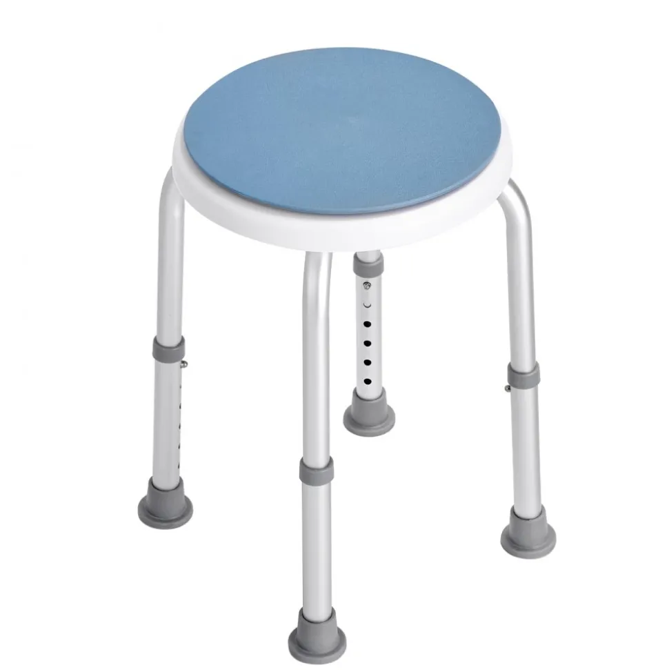 VEVOR Shower Chair for Inside Shower, 360 Degree Swivel Shower Seat, Adjustable Height Shower Stool, Non-Slip Bench Bathtub Seat Stool for Elderly Disabled Adults Handicap, 300 lbs Capacity